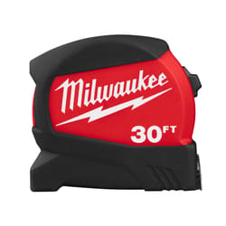 Milwaukee 30 ft. L X 1-1/8 in. W Compact Wide Blade Tape Measure 1 pk
