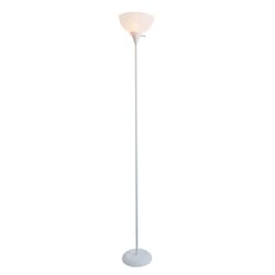 Newhouse 71 in. Beige/White Floor Lamp