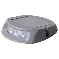 Classy Caps Matte Gray Battery Operated 1 W LED Smart-Enabled Pathway Light 1 pk