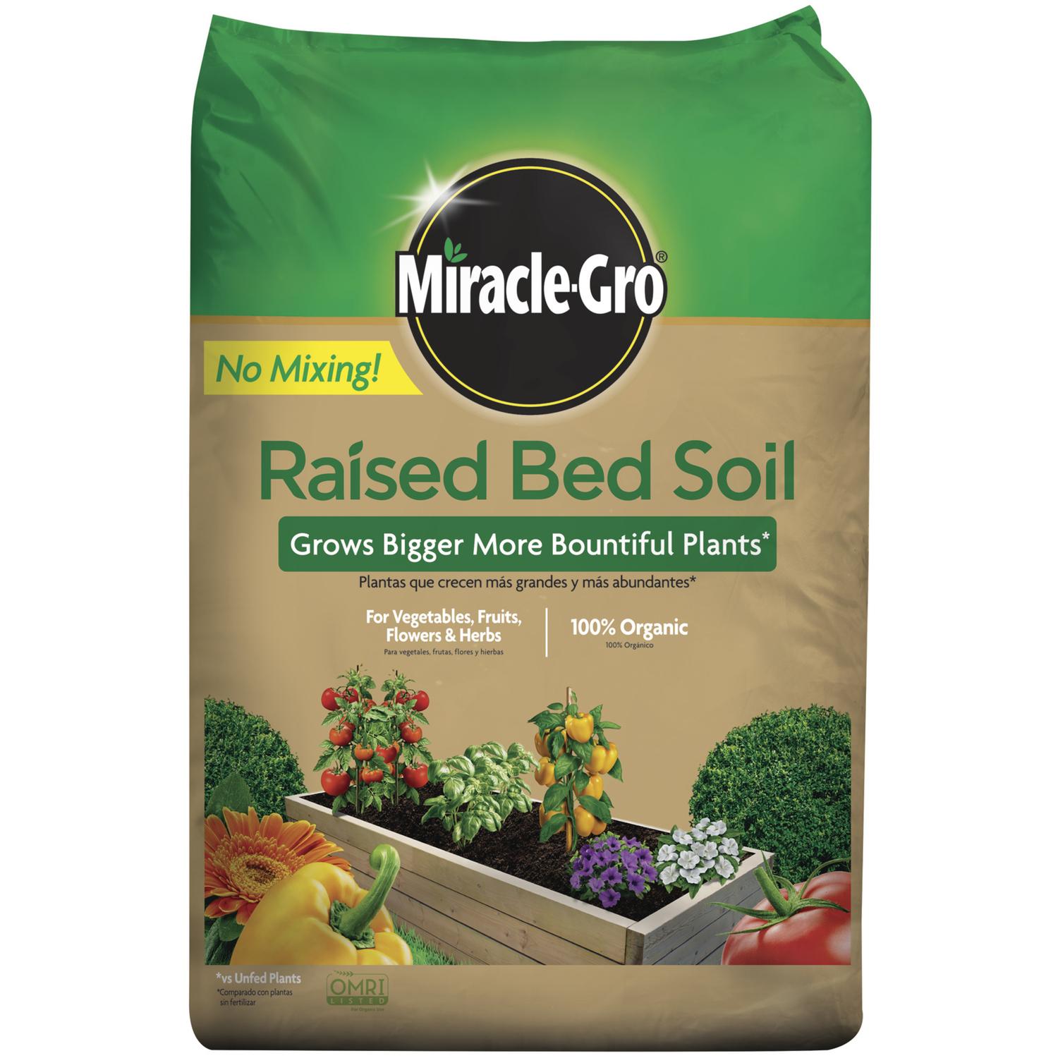 Miracle-Gro Organic All Purpose Raised Bed Soil 25 Lb - Ace Hardware