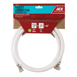 Ace 3/8 in. Compression X 1/2 in. D FIP 60 in. PVC Supply Line