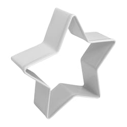 R&M International Star 4 in. W X 4 in. L Cookie Cutter White 1 pc