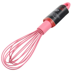 Chef Craft Premium Pink Plastic/Silicone Wire Whisk