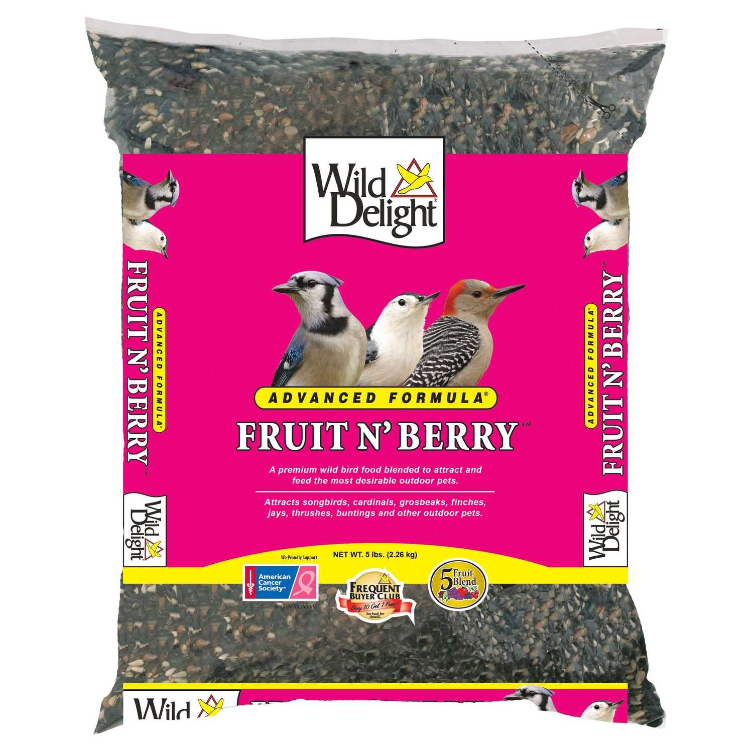 Wild Delight Fruit N Berry Assorted Species Wild Bird Food Sunflower