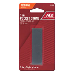 Ace 3 in. L Aluminum Oxide Pocket Sharpening Stone 80 Grit 1 pc