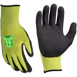 Coast Unisex Indoor/Outdoor Safety Gloves High-Vis Green L 1 pk