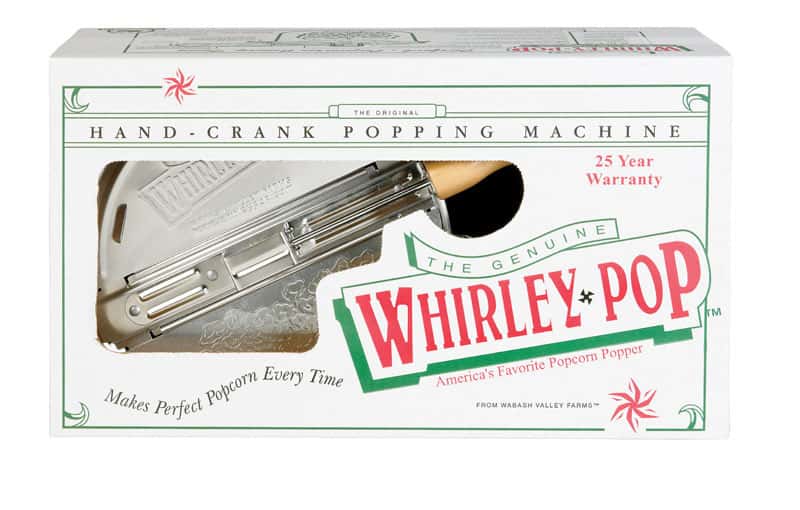 Whirley-Pop Stovetop Popcorn Popper Original Silver
