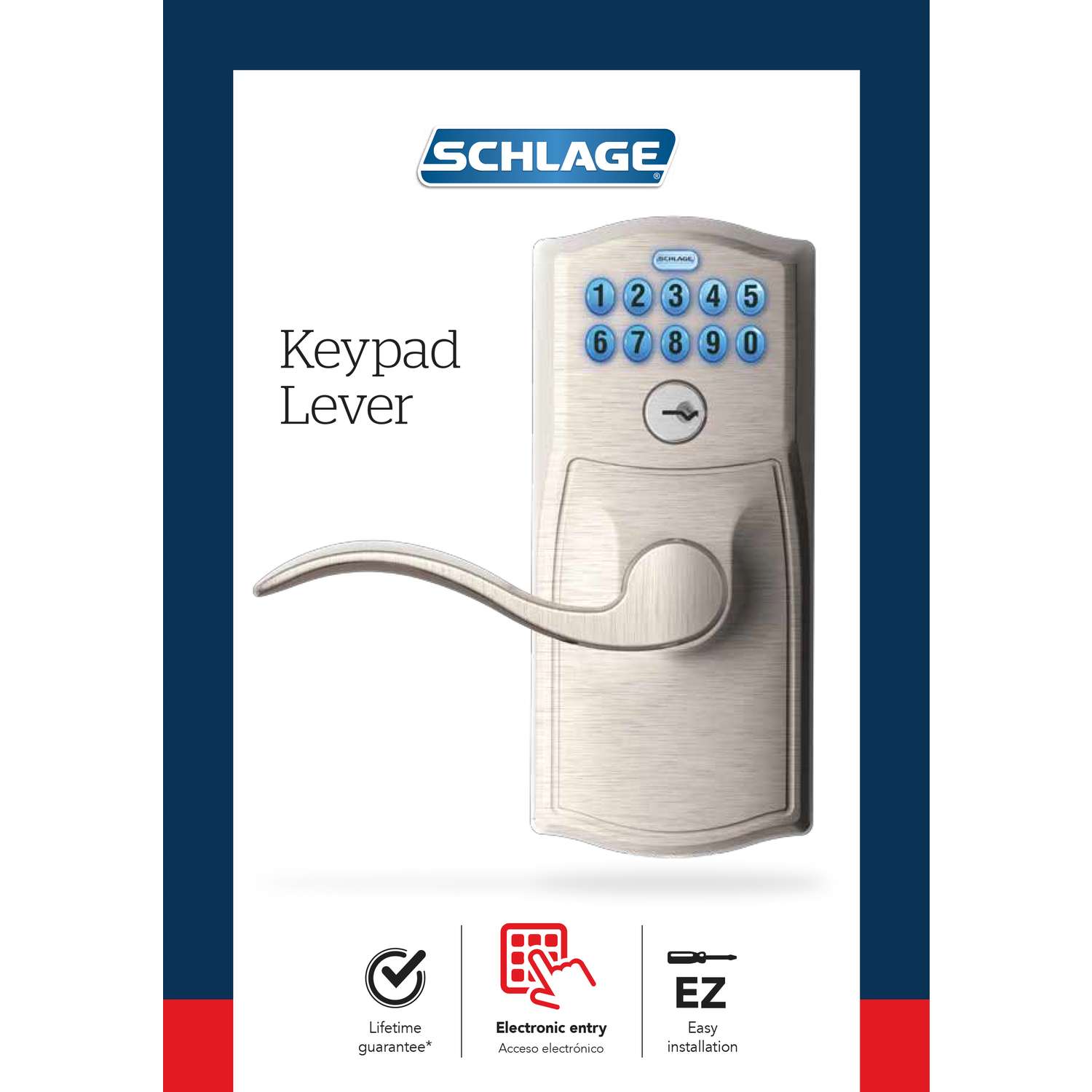 Schlage Encode Satin Nickel Metal Wifi Deadbolt - Ace Hardware