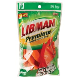 Libman Latex Cleaning Gloves M Orange 1 pair