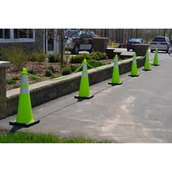 Mr. Chain JBC 28 in. Round Green Safety Cone 6 pk