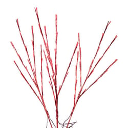 Celebrations LED Red Lighted Red Twigs 32 in. Yard Decor