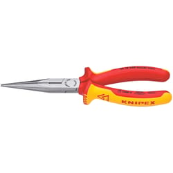 Knipex 8 in. Chrome Vanadium Steel 1 Long Nose Pliers