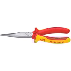 Knipex 8 in. Chrome Vanadium Steel 1 Long Nose Pliers