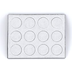 Magnet Source .06 in. L X .5 in. W White Disc Magnets with Adhesive 12 pc