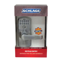 Schlage Satin Chrome Steel Electronic Keypad Entry Lock