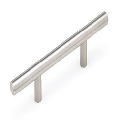 Richelieu Contemporary Cylindrical Bar Pull 3 in. Brushed Nickel Gray 1 pk
