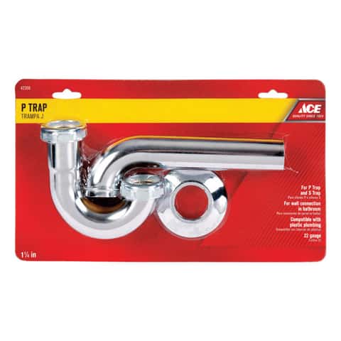 Ace 1-1/4 in. D Brass P-Trap - Ace Hardware