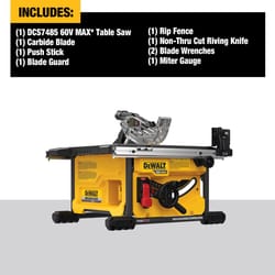 DeWalt 60V MAX FlexVolt Cordless 8-1/4 in. Table Saw Tool Only