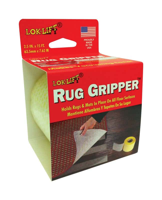 LokLift 2.5 in. W X 15 ft. L Reversible Scrim Indoor Rug Gripper Ace