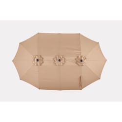 Living Accents 15 ft. Beige Patio Umbrella