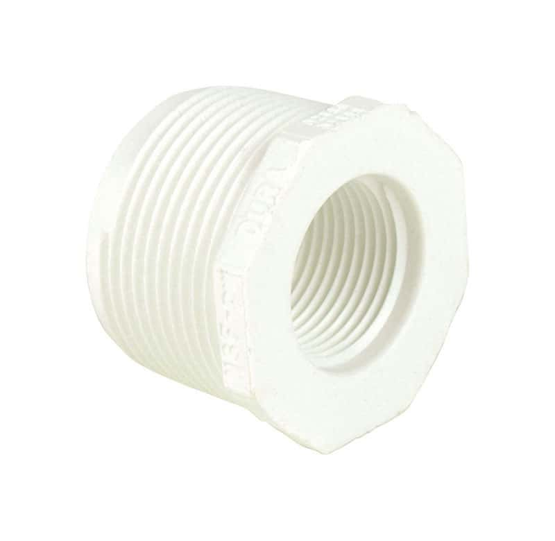 Dura Schedule 40 3/4 in. MIPT T X 1/4 in. D FIPT PVC Reducing Bushing ...