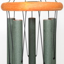 Wind River Festival Forest Green Aluminum/Wood 42 in. Wind Chime