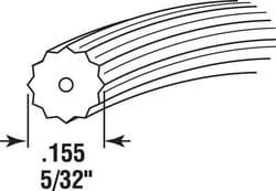 Prime-Line 0.16 in. D X 300 in. L Screen Spline Prime-Line 0.16 in. D X 300 in. L Screen Spline