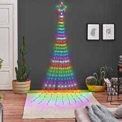 Celebrations LED Multi RGB Shooting Star 12 ft. Yard Decor