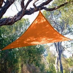 Coolaroo Polyethylene Shade Sail Triangle Shade Sail Canopy 9.9 ft. H X 9.9 ft. W X 9.9 ft. L
