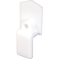 Prime-Line 0.87 in. D X 0.81 in. L Matte White Plastic Closet Door Guide 1 pc