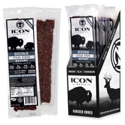 ICON Meats Bison & Beef Steak Savory Strips 2 oz Pouch