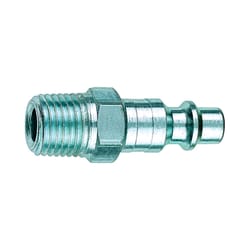 Tru-Flate Steel Industrial/Milton Plug 1/4 in. Male 1 pc