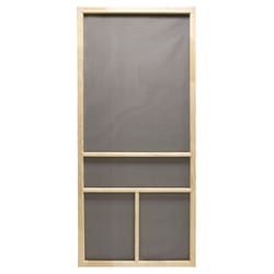 Precision 80-1/2 in. H X 32 in. W Nantucket Natural Wood Wood Screen Door Precision 80-1/2 in. H X 32 in. W Nantucket Natural Wood Wood Screen Door