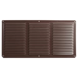 Master Flow 8 in. H X 0.25 in. W X 16 in. L Powder-Coated Brown Aluminum Soffit Vent