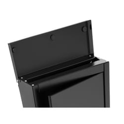 Architectural Mailboxes Chelsea Galvanized Steel Wall Mount Black Mailbox