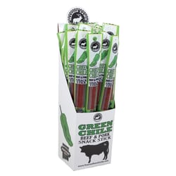 Pearson Ranch Jerky Green Chile Beef, Pork Snack Stick 1 oz Packet