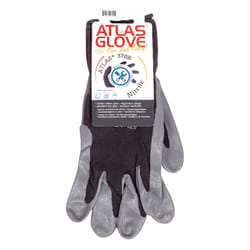 Atlas Unisex Indoor/Outdoor Dipped Gloves Black/Gray XL 1 pair