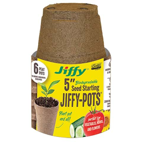 Jiffy 3 Peat Pots, (12 Pack)