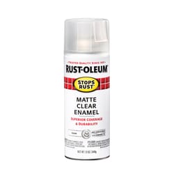 Rust-Oleum Stops Rust Matte Clear Spray Paint 12 oz