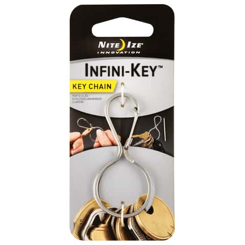 Nite Ize Infini-Key 2 in. D Stainless Steel Silver Key Ring Nite Ize Infini-Key 2 in. D Stainless Steel Silver Key Ring