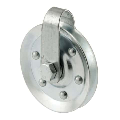 Prime-Line 3 in. D Steel Pulley /Strap and Bolt Prime-Line 3 in. D Steel Pulley /Strap and Bolt