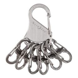 Nite Ize KeyRack Locker 2 in. D Stainless Steel Silver Carabiner Key Holder