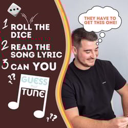 Scobie Guess That Tune - Seventies Card Game Brown