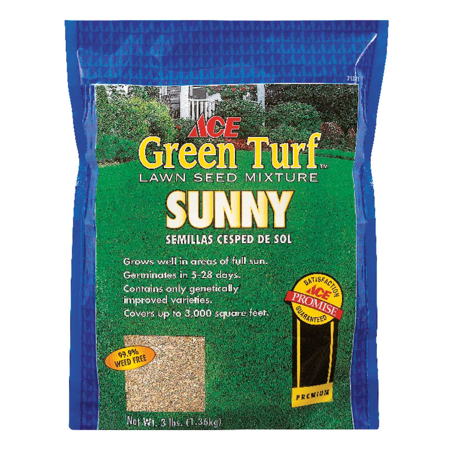Ace Ace Sunny Mixed Lawn Seed Mixture 3 lb. Ace Hardware