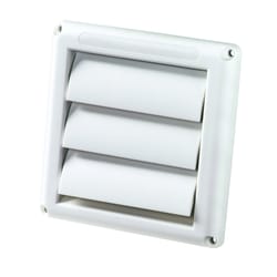 Ace 4 in. W X 4 in. L White Plastic Replacement Vent Hood