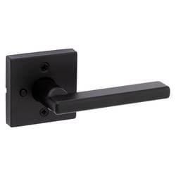 Kwikset Halifax Matte Black Bed and Bath Lever Right or Left Handed