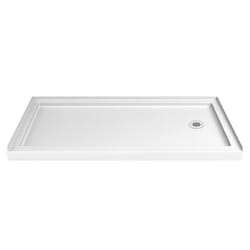 DreamLine SlimLine 2-3/4 in. H X 32 in. W X 60 in. L White Shower Base