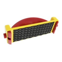 Milescraft GrabberPlus Rubber 8.25 in. L X 4 in. W Miter Retractable Heel Push Block Red/Yellow 1 pc