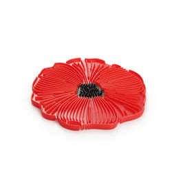 Charles Viancin Red Silicone Poppy Trivet