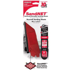 Diablo SandNet 11-1/4 in. L X 4-3/16 in. W 220 Grit Ceramic Sanding Sheet 5 pk
